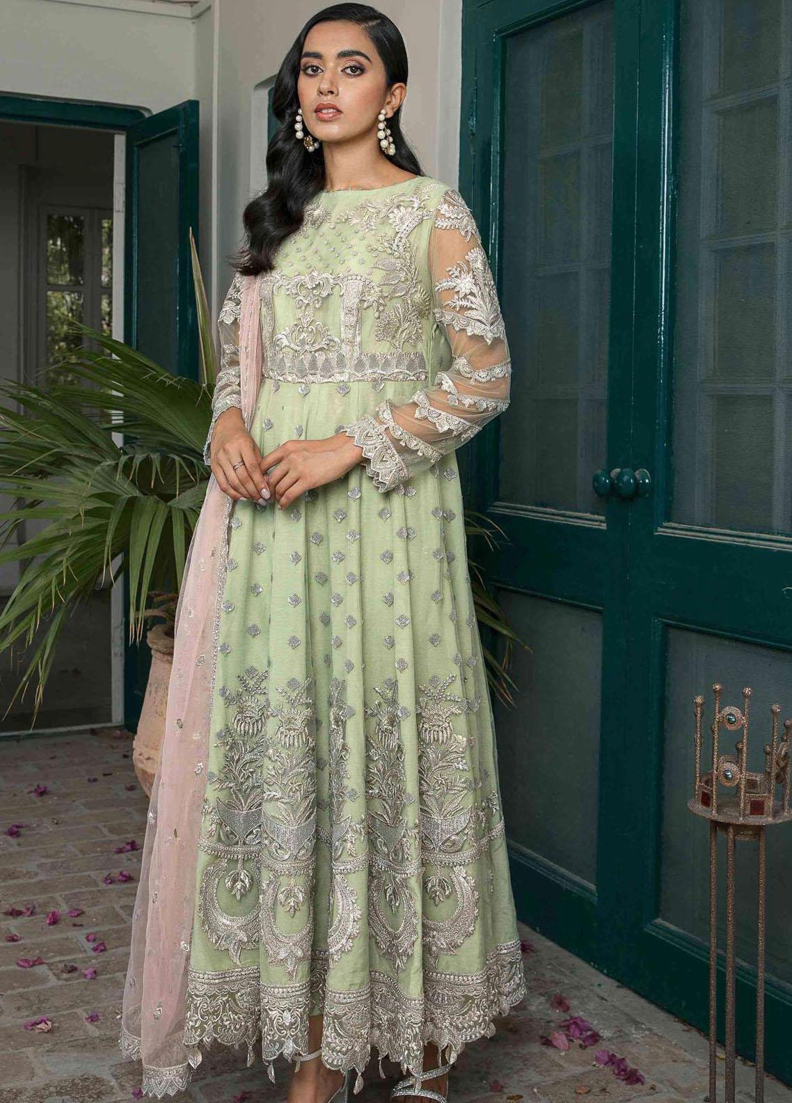 Suraj Garh by Imrozia Premium Embroidered Net Suit Unstitched 3 Piece I ...