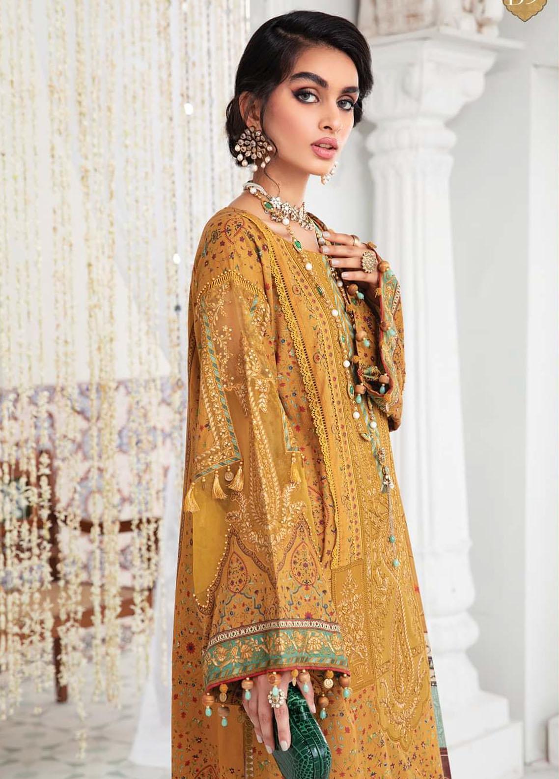 Maria B Embroidered Lawn Suit Unstitched 3 Piece 09 MBEL22 - Eid ...